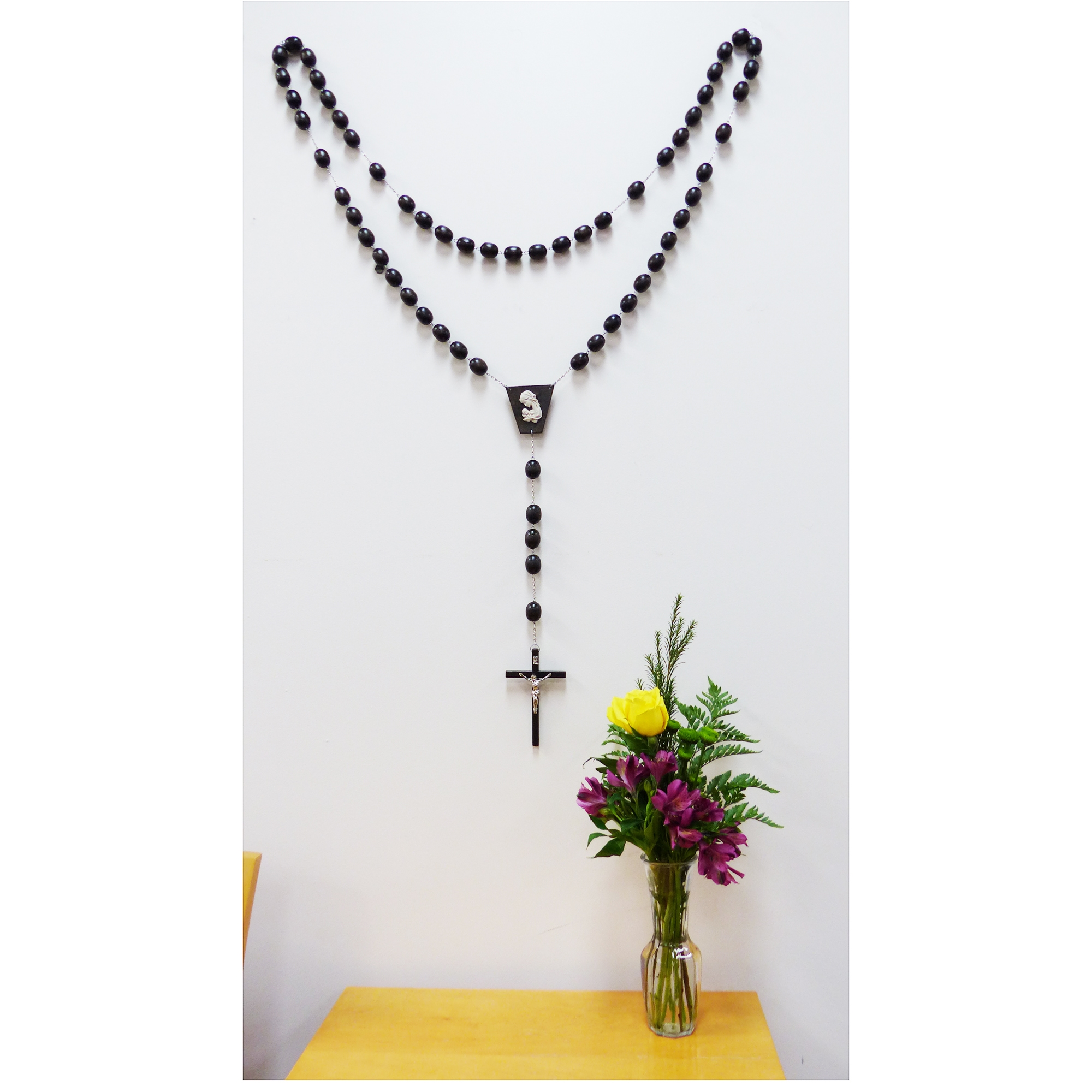 LARGE WOOD BEAD WALL ROSARY EWTN Religious Catalogue